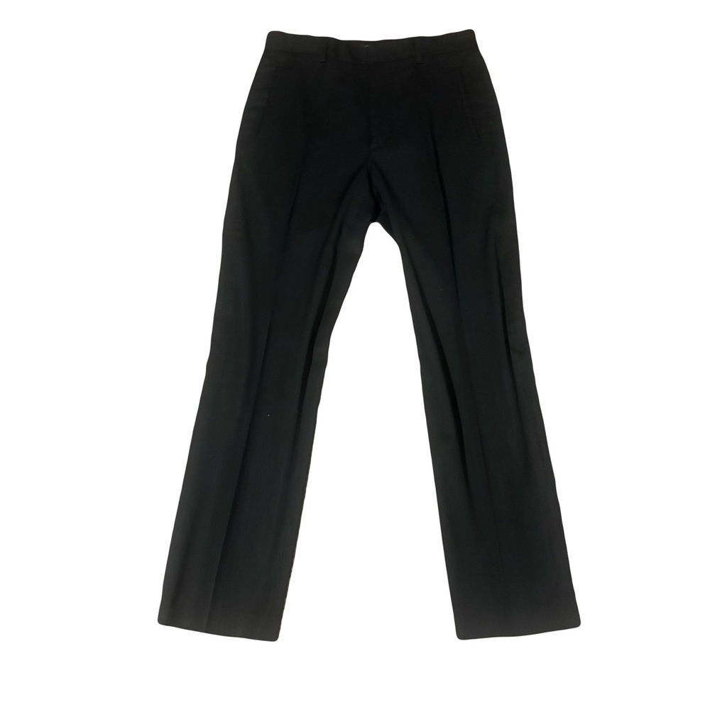 Classic Black pinstripe Dress Pants straight leg pant